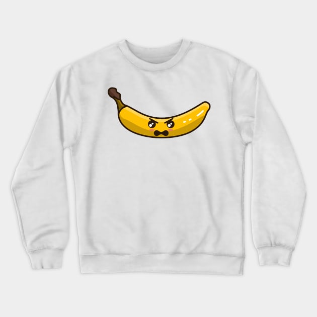 angry banana react Crewneck Sweatshirt by Rizkydwi